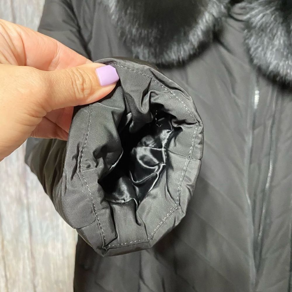 Steve Madden Solid Color Regular Black Winter Coa… - image 5